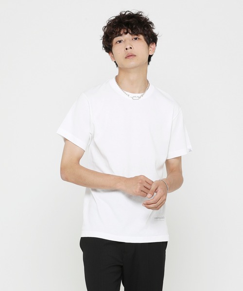 VANQUISH（ヴァンキッシュ）の「VANQUISH / ヴァンキッシュ ワンポイントロゴ 半袖Tシャツ（Tシャツ/カットソー・メンズ・サンドベージュ/ライトパープル/ブラック/ライトピンク/ホワイト・XL/M/L）」の2枚目の写真