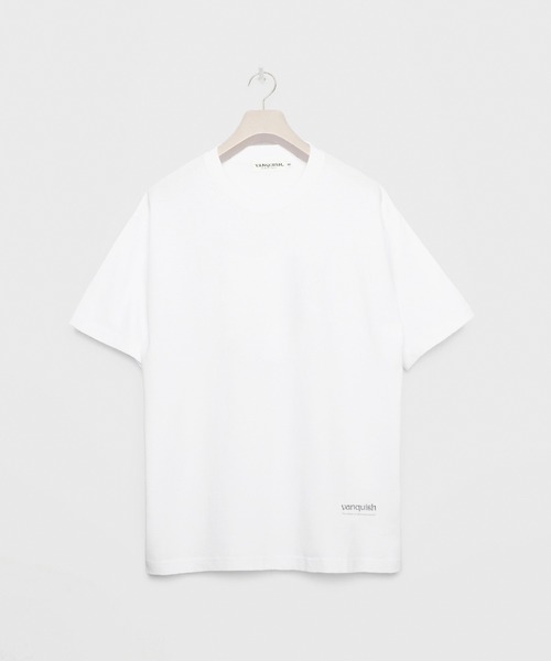 VANQUISH（ヴァンキッシュ）の「VANQUISH / ヴァンキッシュ ワンポイントロゴ 半袖Tシャツ（Tシャツ/カットソー・メンズ・サンドベージュ/ライトパープル/ブラック/ライトピンク/ホワイト・XL/M/L）」の8枚目の写真