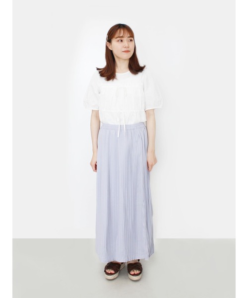 ehka sopo（エヘカソポ）の「サッカーリボンブラウス（シャツ/ブラウス・レディース・オフホワイト/イエロー/ブラウン・ﾌﾘ-）」の10枚目の写真