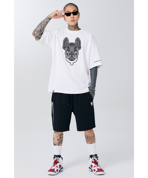 【韓国 Life Work】ツイルラドックワッペン半袖Tシャツ 韓国 Life Work】ツイルラドックワッペン半袖Tシャツ 韓国 Life