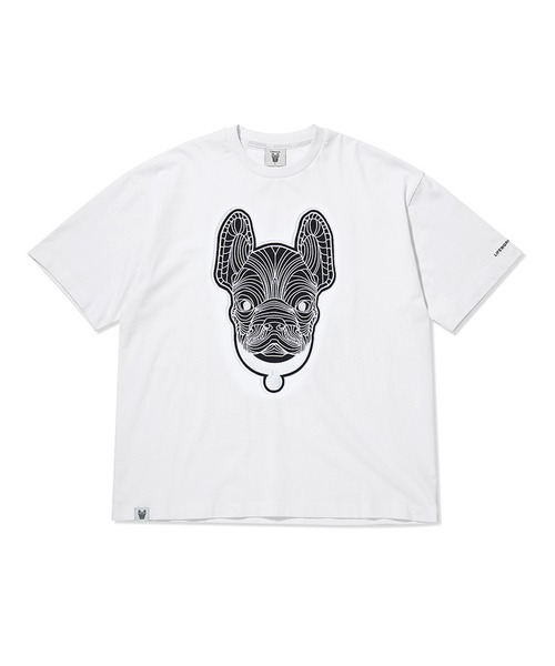 【韓国 Life Work】ツイルラドックワッペン半袖Tシャツ ライフワーク 共用) シリコン ラドックワッペン 半袖 Tシャツ