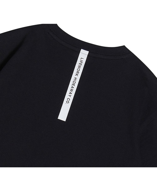 【韓国 Life Work】ツイルラドックワッペン半袖Tシャツ ライフワーク 共用) シリコン ラドックワッペン 半袖 Tシャツ