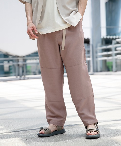 niko and...（ニコアンド）の「[抗菌防臭・速乾]PE裾アジャストEASYパンツ（その他パンツ・メンズ・ベージュ/ネイビー/カーキ/ピンク・MEDIUM/LARGE）」の4枚目の写真