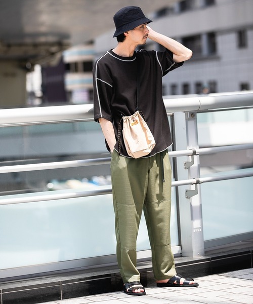 niko and...（ニコアンド）の「[抗菌防臭・速乾]PE裾アジャストEASYパンツ（その他パンツ・メンズ・ベージュ/ネイビー/カーキ/ピンク・MEDIUM/LARGE）」の6枚目の写真