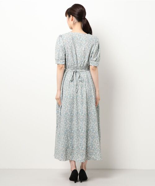 新品 deicy 花柄ワンピース カシュクール デイシー M'S GRACY 花柄カシュクールデザインワンピース サイズ40*ED1098
