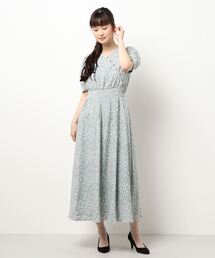 新品 deicy 花柄ワンピース カシュクール デイシー デシグアル カシュクールエンパイアワンピース 花柄 サイズXL