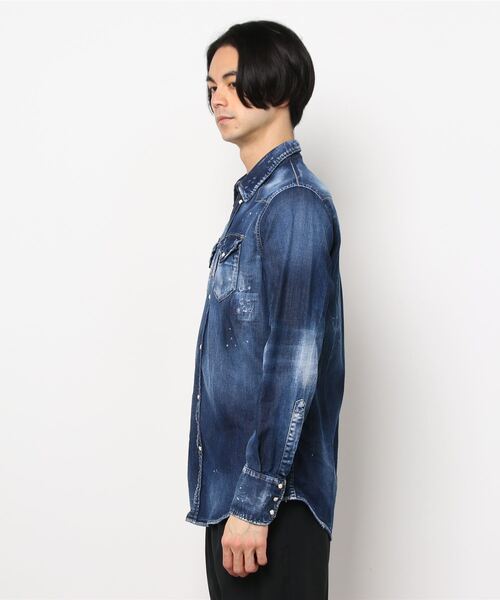DSQUARED2(ディースクエアード)の「SHIRT /WESTERN DARK SHIRT /0212(シャツ/ブラウス・メンズ・インディゴブルー・48/46/44/42)」の2枚目の写真