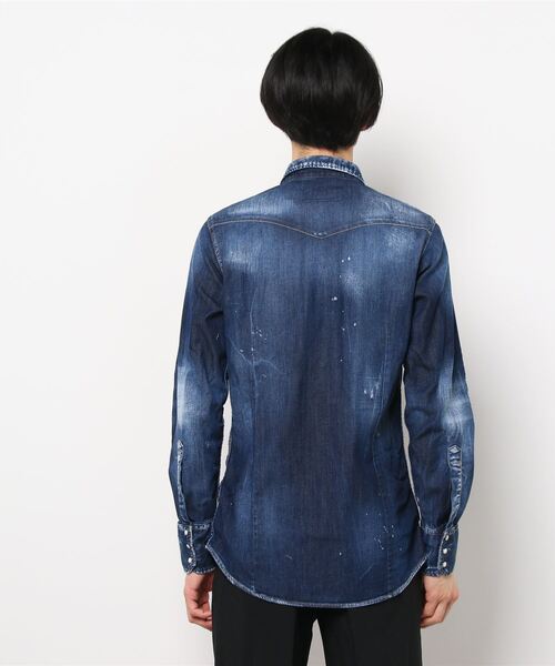 DSQUARED2(ディースクエアード)の「SHIRT /WESTERN DARK SHIRT /0212(シャツ/ブラウス・メンズ・インディゴブルー・48/46/44/42)」の3枚目の写真