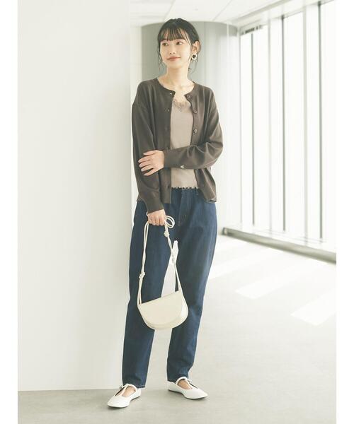 CRAFT STANDARD BOUTIQUE（クラフトスタンダードブティック）の「Vネックレースタンクトップ　＊（タンクトップ・レディース・ホワイト/ブラック/モカ/ミント/カーキ・M/L）」の16枚目の写真