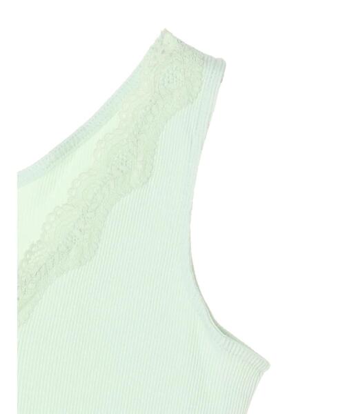 CRAFT STANDARD BOUTIQUE（クラフトスタンダードブティック）の「Vネックレースタンクトップ　＊（タンクトップ・レディース・ホワイト/ブラック/モカ/ミント/カーキ・M/L）」の19枚目の写真