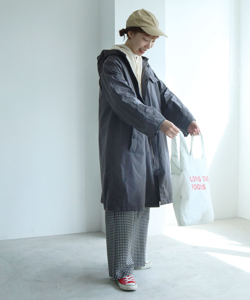 PAR ICI(パーリッシィ)の「ベルスプリット ライナー付きモッズコート (3WAY)(モッズコート・レディース・ダークオリーブ/グレー・FREE)」の4枚目の写真