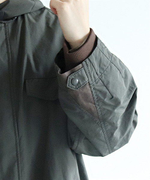 PAR ICI（パーリッシィ）の「ベルスプリット ライナー付きモッズコート