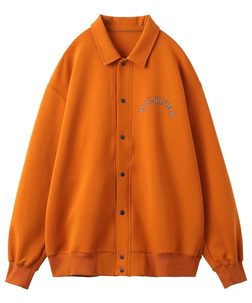 MILKFED.(ミルクフェド)の「ARCH LOGO BLOUSON(ブルゾン・レディース・チャコール/オレンジ・ONE SIZE)」の8枚目の写真