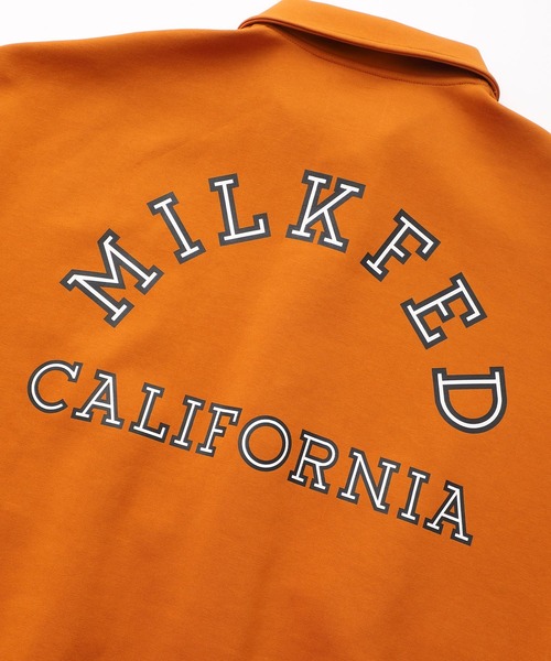 MILKFED.(ミルクフェド)の「ARCH LOGO BLOUSON(ブルゾン・レディース・チャコール/オレンジ・ONE SIZE)」の11枚目の写真