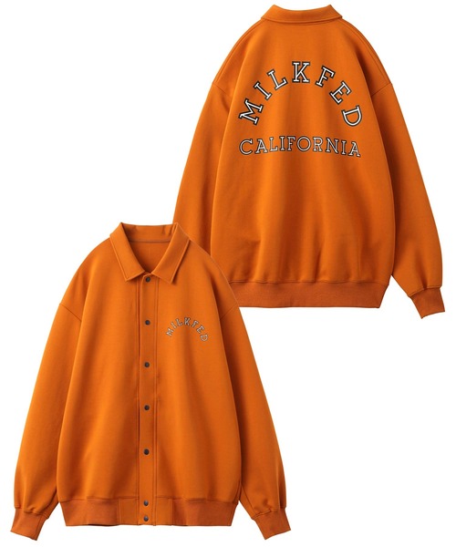 MILKFED.(ミルクフェド)の「ARCH LOGO BLOUSON(ブルゾン・レディース・チャコール/オレンジ・ONE SIZE)」の20枚目の写真