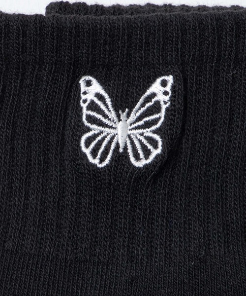 WEGO（ウィゴー）の「WEGO/アンクルパイルバタフライソックス（ソックス/靴下・レディース・ホワイト/ブラック・23-25cm）」の6枚目の写真