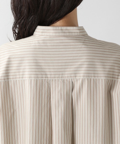 RAGEBLUE（レイジブルー）の「ストライプシャツワンピース/203136（シャツワンピース・レディース・ベージュ/ブルー・FREE）」の4枚目の写真