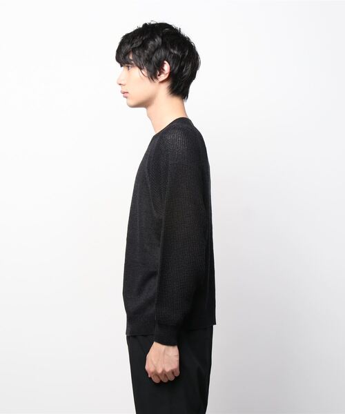 DESCENTE(デサント)の「【RE:DESCENTE SEED100 】ホールガーメントニット“リラックス” / Wholegarment Sweater "Relax"(ニット/セーター・メンズ・ホワイト/ブラック・MEDIUM/LARGE)」の7枚目の写真