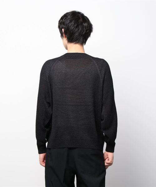 DESCENTE(デサント)の「【RE:DESCENTE SEED100 】ホールガーメントニット“リラックス” / Wholegarment Sweater "Relax"(ニット/セーター・メンズ・ホワイト/ブラック・MEDIUM/LARGE)」の8枚目の写真
