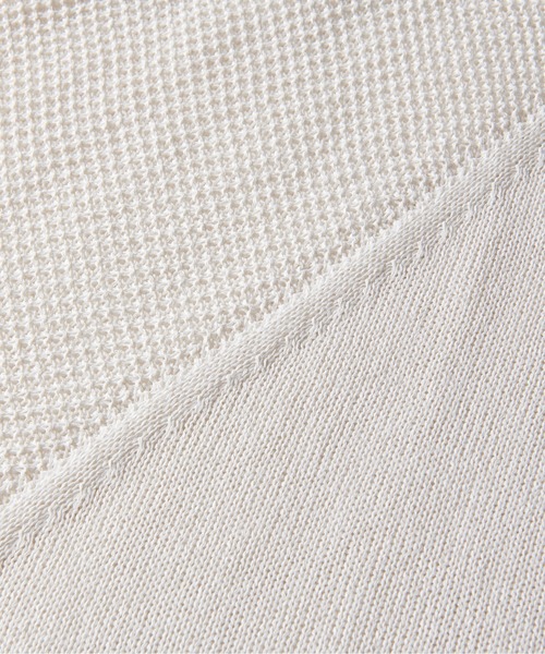 DESCENTE(デサント)の「【RE:DESCENTE SEED100 】ホールガーメントニット“リラックス” / Wholegarment Sweater "Relax"(ニット/セーター・メンズ・ホワイト/ブラック・MEDIUM/LARGE)」の6枚目の写真