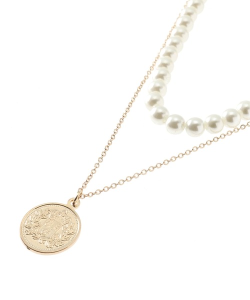 B.C STOCK（ベーセーストック）の「≪追加≫コイン×パールネックレス（ネックレス・レディース・ゴールド・FREE）」の11枚目の写真