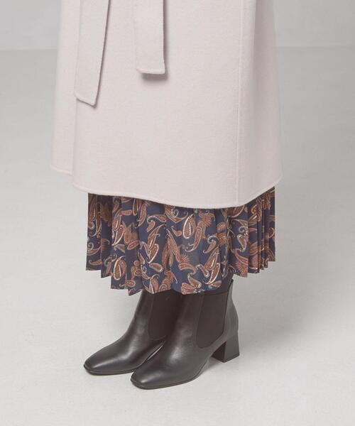 closet story（クローゼットストーリー）の「＜closet story（クローゼットストーリー）＞ミカエシ ノーカラー ガウンコート（ノーカラーコート・レディース・ライム/ネイビー/ライトグレー・FREE）」の19枚目の写真