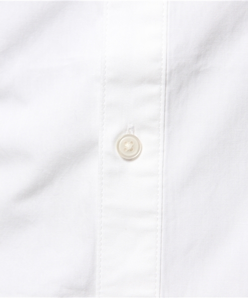 WEGO（ウィゴー）の「WEGO/バンドカラーロングシャツ（シャツ/ブラウス・メンズ・ホワイト/ネイビー・LARGE/MEDIUM）」の9枚目の写真