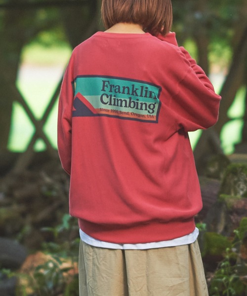 Franklin Climbing(フランクリンクライミング)の「【Franklin Climbing】ロゴスウェット(スウェット・メンズ・チャコールグレー/グレー/ピンク/ブルー/グリーン・S/M/L/XL/XS)」の11枚目の写真