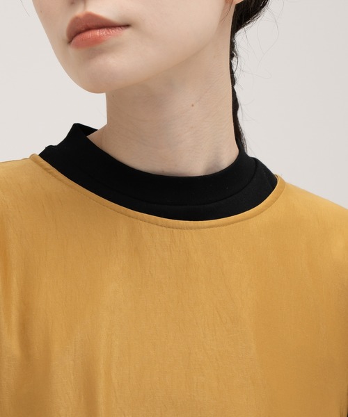 PERNA（ペルナ）の「ノースリーブティアードロングワンピース（ワンピース・レディース・ブラック/マスタード・マルチサイズ）」の22枚目の写真