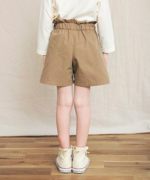 BRANSHES（ブランシェス）の「ウエストリボンショートパンツ（その他パンツ・キッズ・キャメル/ブラック・90cm/100cm/120cm/130cm/140cm/110cm/150cm）」の4枚目の写真