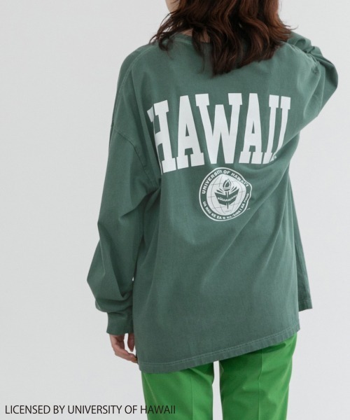 yuw(ユウ)の「HAWAII スウェット 952727(スウェット・レディース・グリーン・X-LARGE)」の1枚目の写真