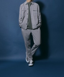 Polyester Tropical CPO Shirt Jacket SET-UP/別注 ポリトロ CPOシャツジャケット&タックワイドテーパードパンツ セットアップ