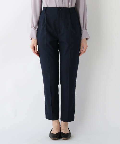 index（インデックス）の「◆DELEGANT起毛ツイルテーパードパンツ【WEB限定サイズ】（スーツパンツ・レディース・ネイビー/ベビーピンク/オフホワイト/ベージュ系その他4・40/38/36/42）」の5枚目の写真