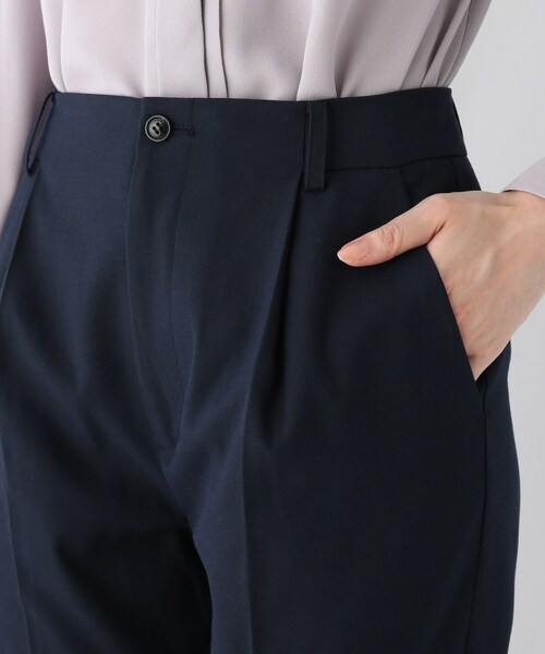 index（インデックス）の「◆DELEGANT起毛ツイルテーパードパンツ【WEB限定サイズ】（スーツパンツ・レディース・ネイビー/ベビーピンク/オフホワイト/ベージュ系その他4・40/38/36/42）」の12枚目の写真