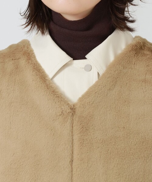 LOVELESS(ラブレス)の「ファーベストレイヤードコート(ステンカラーコート・レディース・ベージュ系その他・36/34)」の15枚目の写真