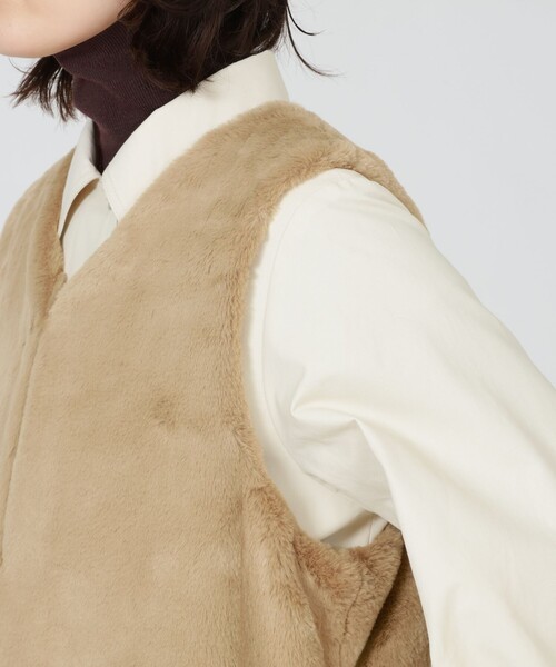 LOVELESS(ラブレス)の「ファーベストレイヤードコート(ステンカラーコート・レディース・ベージュ系その他・36/34)」の17枚目の写真