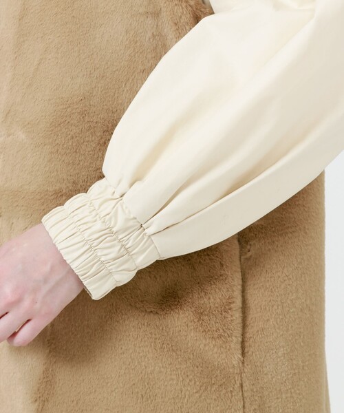 LOVELESS(ラブレス)の「ファーベストレイヤードコート(ステンカラーコート・レディース・ベージュ系その他・36/34)」の8枚目の写真