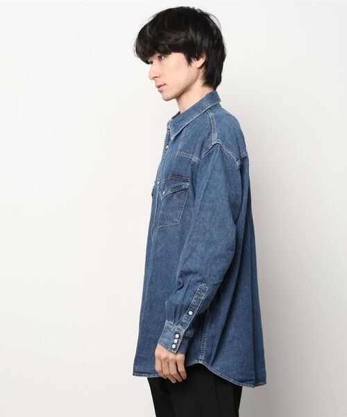 レミレリーフ ネイビーレーベル デニムシャツ RN22293232AK REMI RELIEF NAVY LABEL（レミレリーフネイビーレーベル）の
