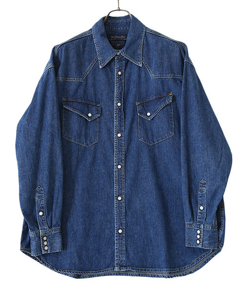 REMI RELIEF NAVY LABEL（レミレリーフネイビーレーベル）の「REMI RELIEF NAVY LABEL / レミレリーフ ネイビーレーベル：デニムシャツ：RN22293232AK[STD]（シャツ/ブラウス・メンズ・ブルー/ブルー系その他・L/M/XL/S）」の5枚目の写真