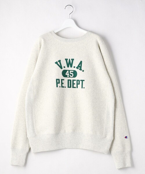 FREAK'S STORE(フリークスストア)の「【WEB限定】champion/チャンピオン REVERS WEAVE C/N SWEAT/リバースウェーブクルーネックスウェット(スウェット・レディース・ホワイト/ブラック/ネイビー/グレー/ブルー/ナチュラル・LARGE/X-LARGE)」の4枚目の写真