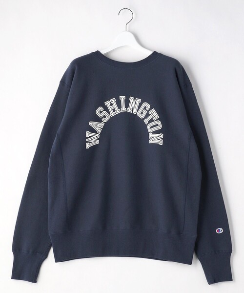 FREAK'S STORE(フリークスストア)の「【WEB限定】champion/チャンピオン REVERS WEAVE C/N SWEAT/リバースウェーブクルーネックスウェット(スウェット・レディース・ホワイト/ブラック/ネイビー/グレー/ブルー/ナチュラル・LARGE/X-LARGE)」の5枚目の写真