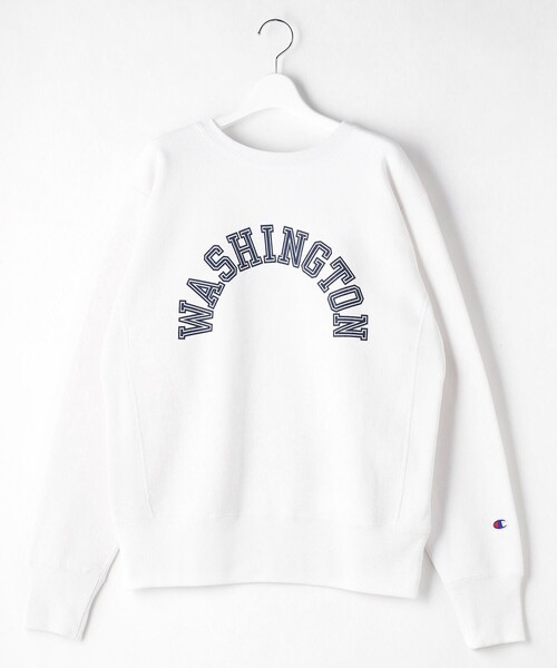 FREAK'S STORE(フリークスストア)の「【WEB限定】champion/チャンピオン REVERS WEAVE C/N SWEAT/リバースウェーブクルーネックスウェット(スウェット・レディース・ホワイト/ブラック/ネイビー/グレー/ブルー/ナチュラル・LARGE/X-LARGE)」の1枚目の写真