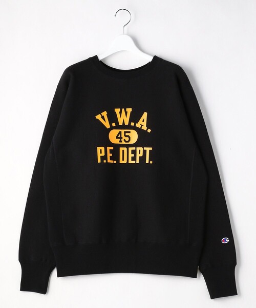 FREAK'S STORE(フリークスストア)の「【WEB限定】champion/チャンピオン REVERS WEAVE C/N SWEAT/リバースウェーブクルーネックスウェット(スウェット・レディース・ホワイト/ブラック/ネイビー/グレー/ブルー/ナチュラル・LARGE/X-LARGE)」の2枚目の写真