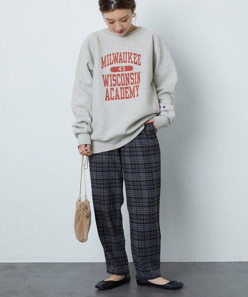 FREAK'S STORE(フリークスストア)の「【WEB限定】champion/チャンピオン REVERS WEAVE C/N SWEAT/リバースウェーブクルーネックスウェット(スウェット・レディース・ホワイト/ブラック/ネイビー/グレー/ブルー/ナチュラル・LARGE/X-LARGE)」の8枚目の写真