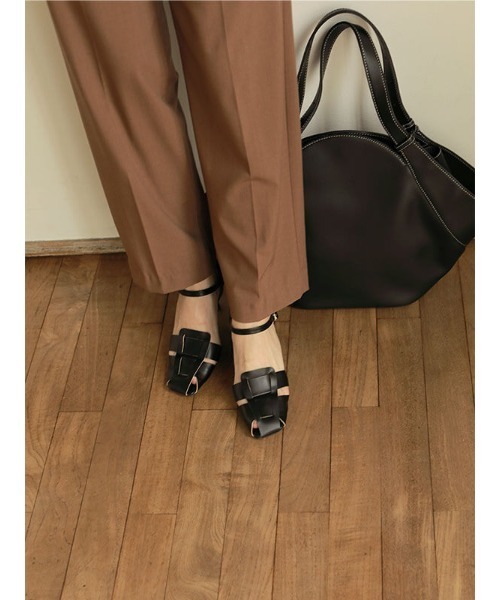 ACYM（アシーム）の「Weave deisign ミュール（パンプス・レディース・ブラック/ブラウン・SMALL/MEDIUM/LARGE）」の15枚目の写真