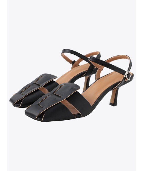 ACYM（アシーム）の「Weave deisign ミュール（パンプス・レディース・ブラック/ブラウン・SMALL/MEDIUM/LARGE）」の4枚目の写真