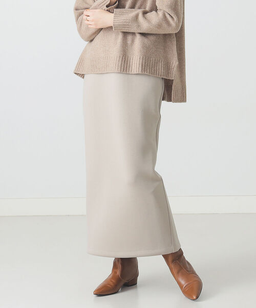 BEAMS LIGHTS(ビームスライツ)の「BEAMS LIGHTS / Iライン ダンボール スカート(スカート・レディース・ベージュ/ブルー系その他・ONE SIZE)」の4枚目の写真