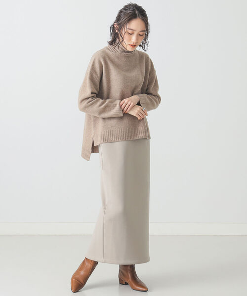 BEAMS LIGHTS(ビームスライツ)の「BEAMS LIGHTS / Iライン ダンボール スカート(スカート・レディース・ベージュ/ブルー系その他・ONE SIZE)」の8枚目の写真