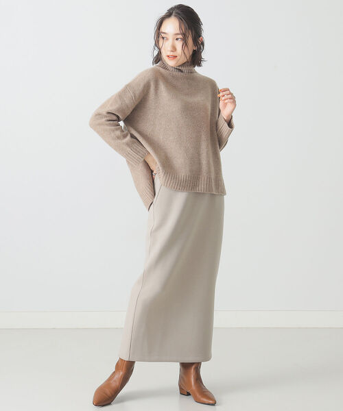 BEAMS LIGHTS(ビームスライツ)の「BEAMS LIGHTS / Iライン ダンボール スカート(スカート・レディース・ベージュ/ブルー系その他・ONE SIZE)」の9枚目の写真