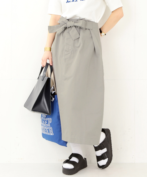 BEAMS BOY（ビームスボーイ）の「【一部予約】BEAMS BOY / チノ メディカル スカート（スカート・レディース・グレー/カーキ/ネイビー・ONE SIZE）」の15枚目の写真